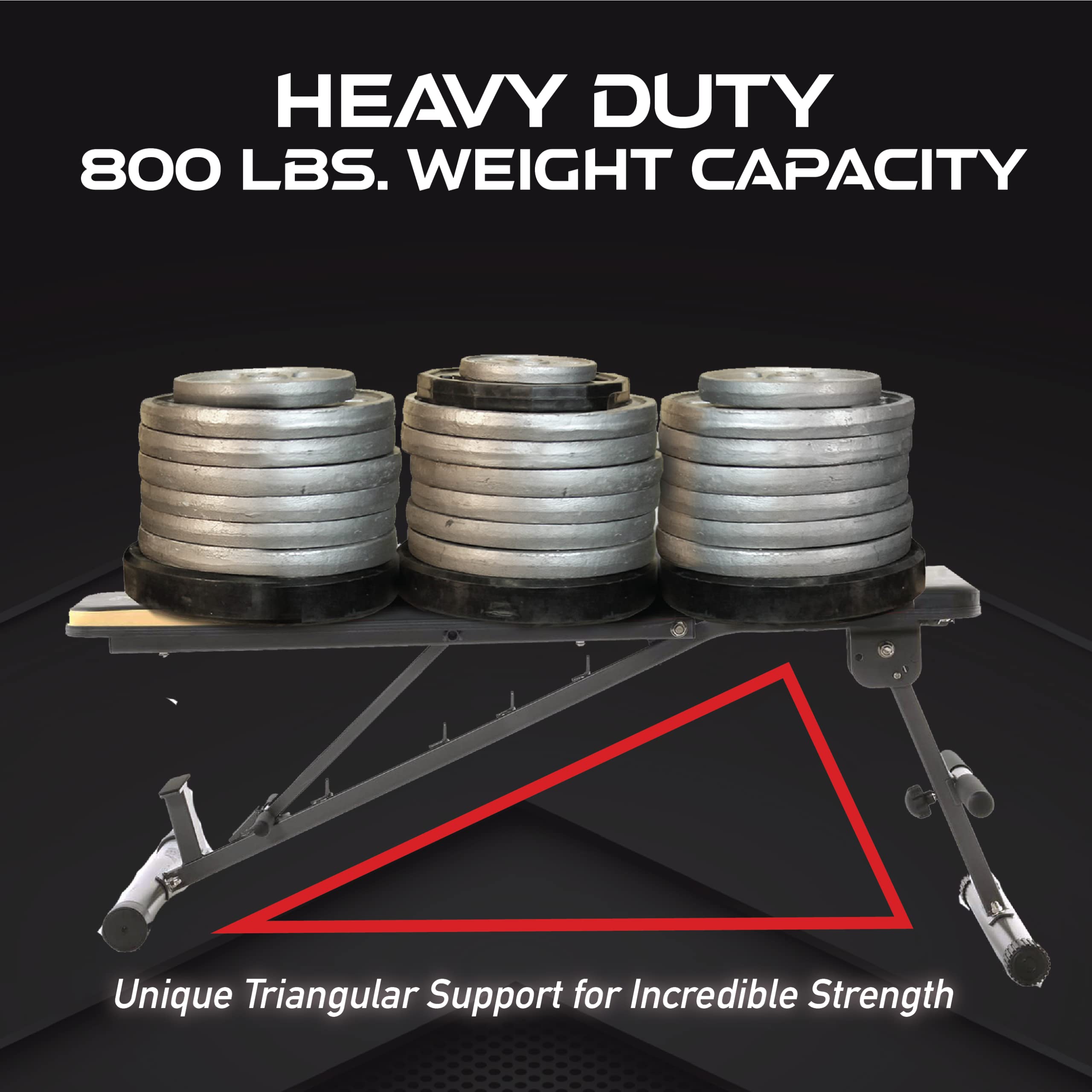 Fitness Reality 1000 Super Max Hantelbank mit 12 verstellbaren Positionen, belastbar bis 363kg