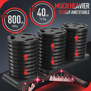 JOROTO MD60 Verstellbare Hantelbank Klappbare Trainingsbank Schrägbank mit 1,5 mm verdickter Stahl für Zuhause