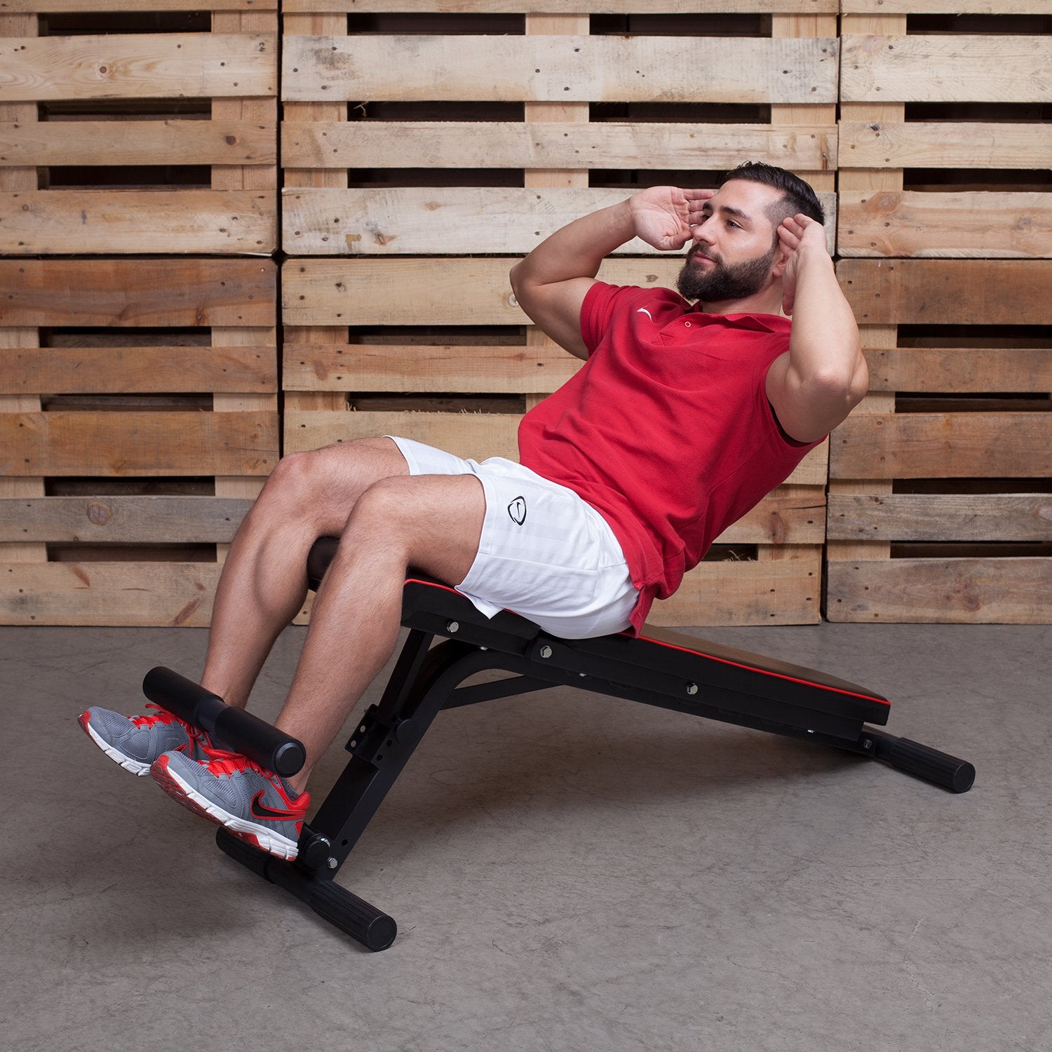 Profihantel | Premium Line Hantelbank – Vielfach verstellbare Schrägbank | Extreme Belastbarkeit 550 kg | 21 Trainingspositionen | Mit Beinhalterung | Inklusive Trainingsratgeber zur Trainingsbank